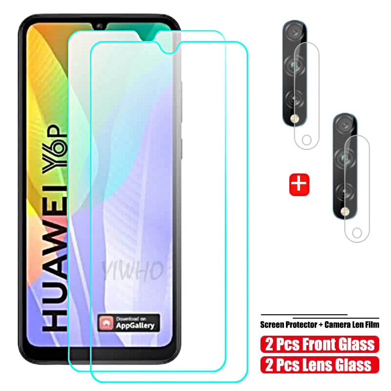 Закаленное защитное стекло HD для Huawei Y6P протектор экрана Y6S Y7P Y8P Y8S защитная