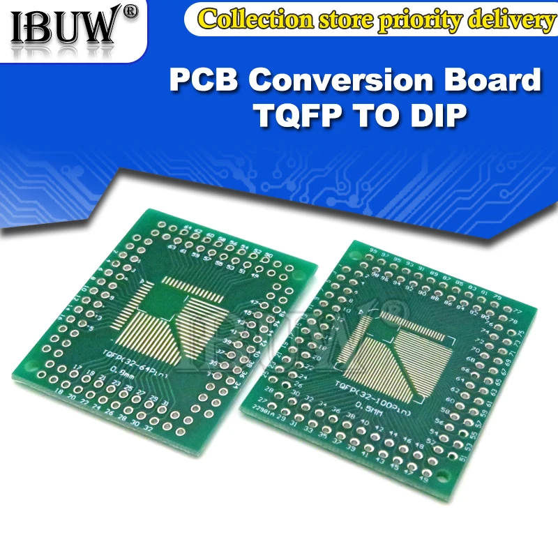 5 шт. FQFP TQFP 32 44 64 80 100 LQFP для DIP передачи платы Pin плата шаг адаптер | Электронные