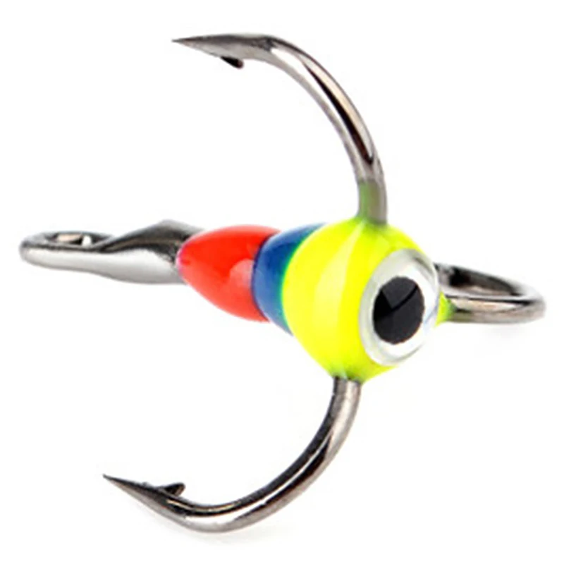 5Pcs/Set High-Carbon Steel Three-Jaw Hook Fishing Hooks Winter Ice Accessories | Спорт и развлечения
