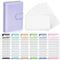 a6 binder budget planner notebook covers folder a6 size 6 hole binder pockets plastic binder zipper money saving envelope