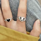 Креативные кольца с сердечком для женщин, новое модное женское изменяемое кольцо, специальное открытое регулируемое ювелирное изделие, подарки