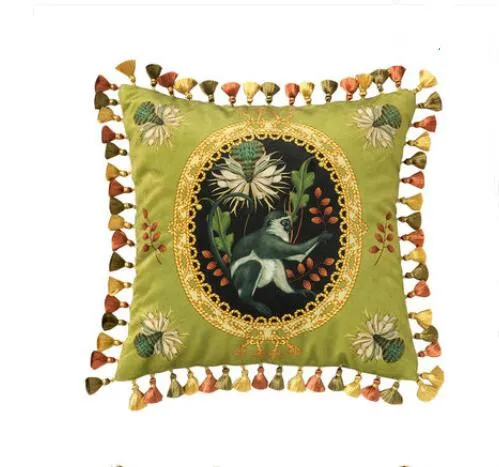 Бархатный чехол для подушки Formaso, принт обезьяны, 18 дюймов обезьяны открыток