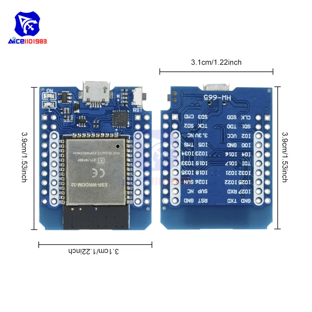 Diymore WeMos D1 мини ESP8266 ESP32 ESP-WROOM-32 WI-FI Bluetooth модуль CP2104 макетная плата с булавки для Arduino
