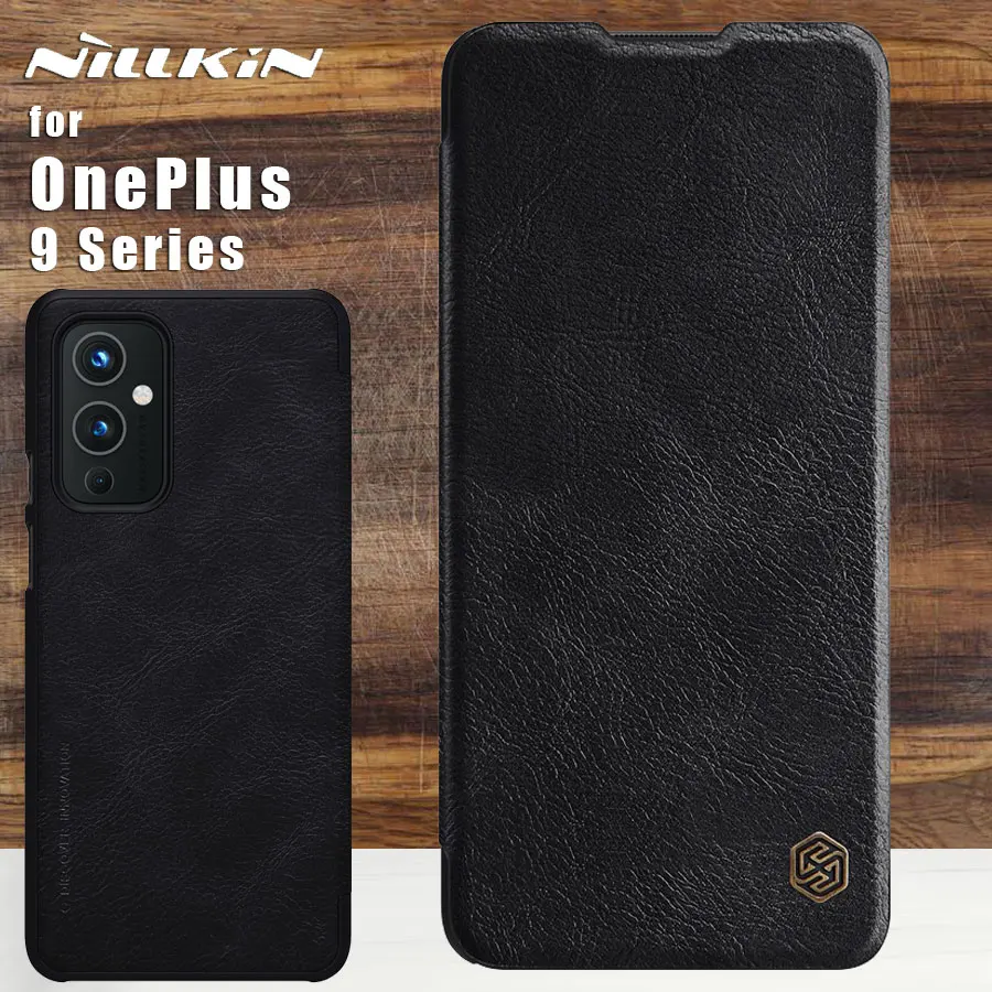 

Nillkin Qin Case for OnePlus 9 (EU.NA) (IN.CN) case back cover Nilkin PU Leather 360 cases for OnePlus 9 Pro