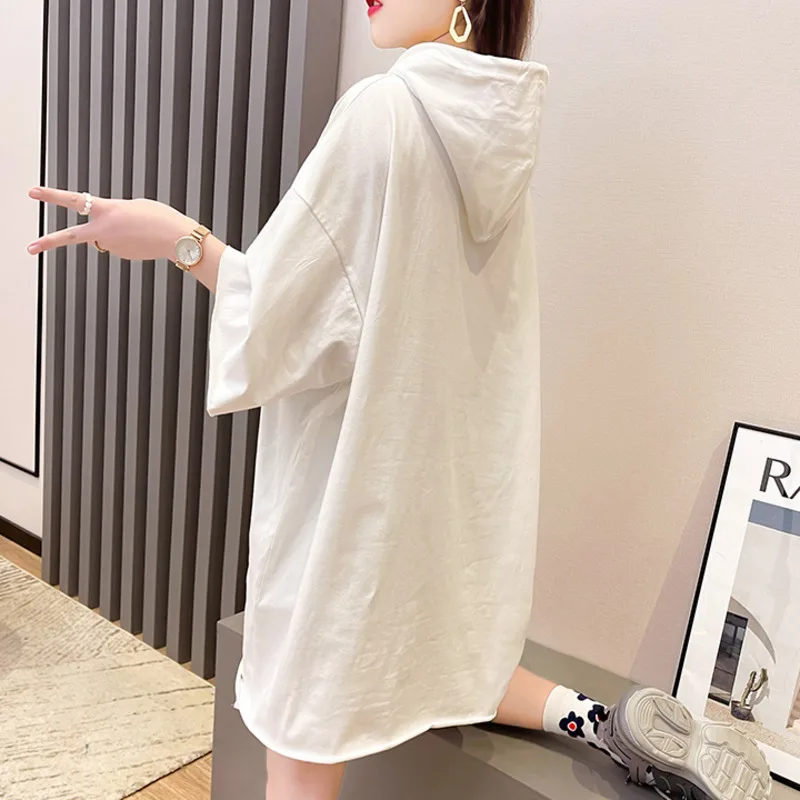 #0619 желтая синяя белая футболка в стиле Харадзюку для женщин свободная хлопковая