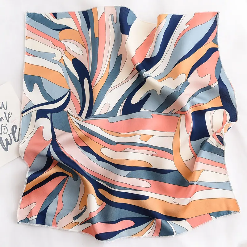 Горячая распродажа Многоцветный 50 см шёлковый шарф квадратной формы Sor Для