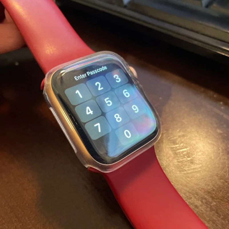

Fabulous Slim Watch Cover for Apple Watch Case 6 SE 5 4 3 2 42MM 38MM Clear TPU Screen Protector for iWatch Series 5 44MM 40MM