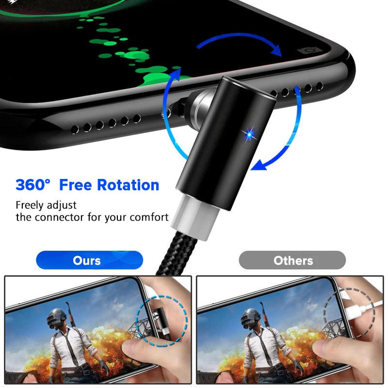 Магнитный кабель INIU для быстрой зарядки, USB кабель для iPhone XS 8, samsung, type C, зарядное устройство, магнит, Micro USB, Andriod, кабели для мобильных телефонов