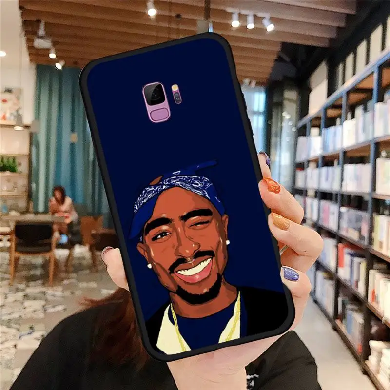 

Rapper 2pac Phone Case For Samsung S6 S7 edge S8 S9 S10 e plus A10 A50 A70 note8 J7 2017