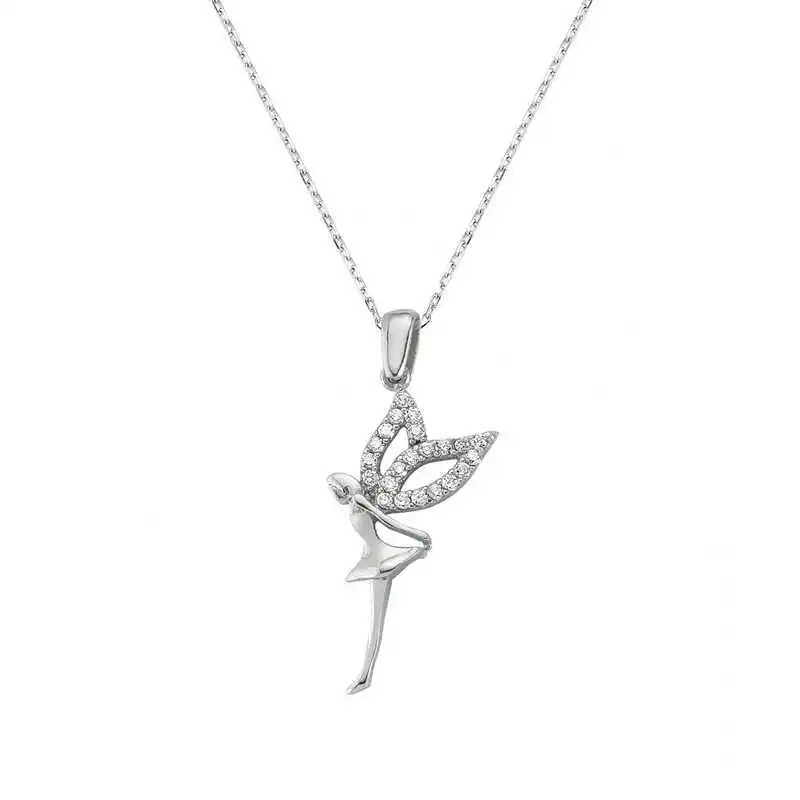 

Серебряное ожерелье Silverlina с ангелом