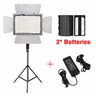 Светодиодная лампа для освещения видео YONGNUO YN900 Pro, 5500K + зарядное устройство + подставка для освещения 2 м, управление через приложение камерой, светодиодная лампа для видеозаписи 900