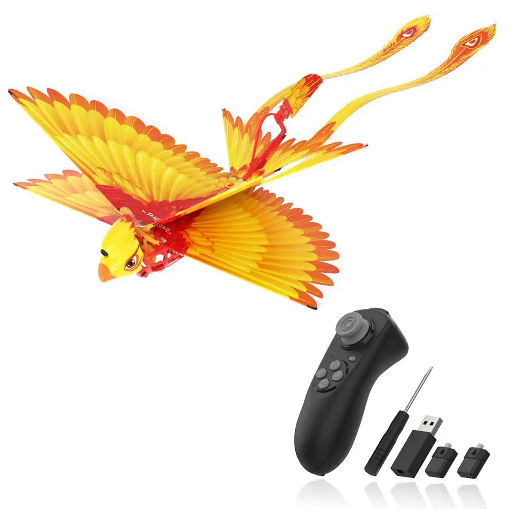

Go Go Bird Remote Control Flying Toy Mini RC Helicopter Drone-Tech Toys Smart Bionic Flapping Wings Flying Birds for Kids Adults