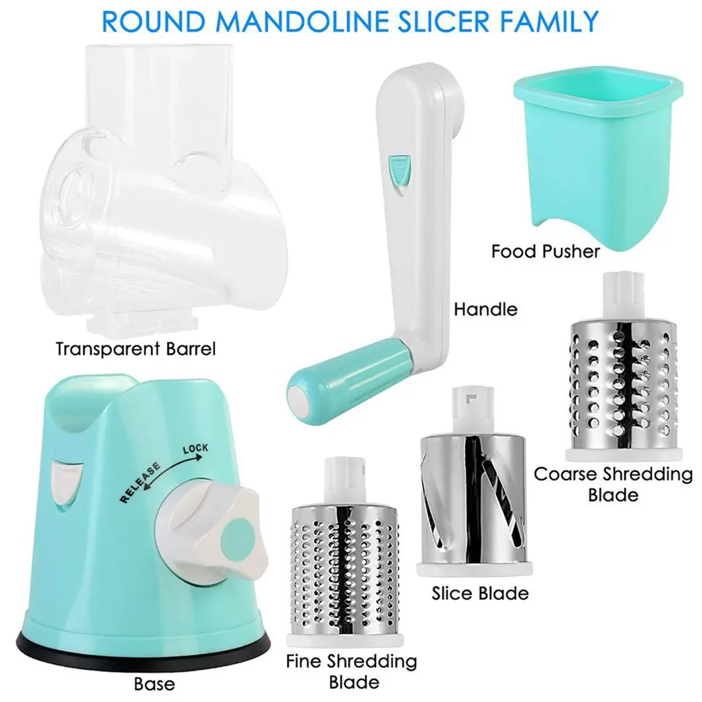 3 в 1 Многофункциональный нож для овощей круглая мандолиновая терка овощной