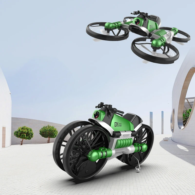 Уникальный H6 2-в-1 складной RC Drone с камерой автомобиля многофункциональный складной самолета электромобиль 6-осевой Квадрокоптер игрушка