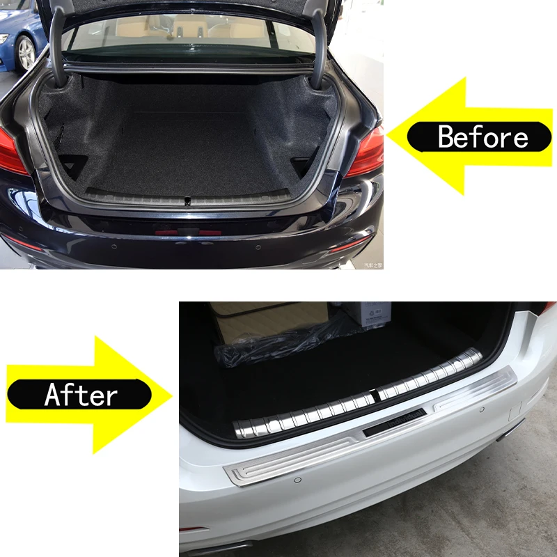 Накладка на ножку заднего бампера автомобиля из нержавеющей стали защитная