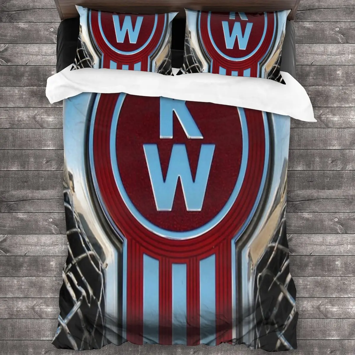 

Постельное белье Kenworth с эмблемами, комплект постельного белья, пододеяльник, простыня, простыня, простыни 90, комплект пододеяльников