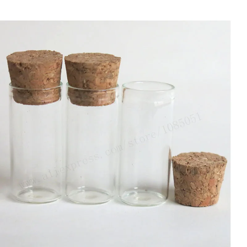 20x3 мл маленькая стеклянная трубка для флакона с пробкой прозрачная банка