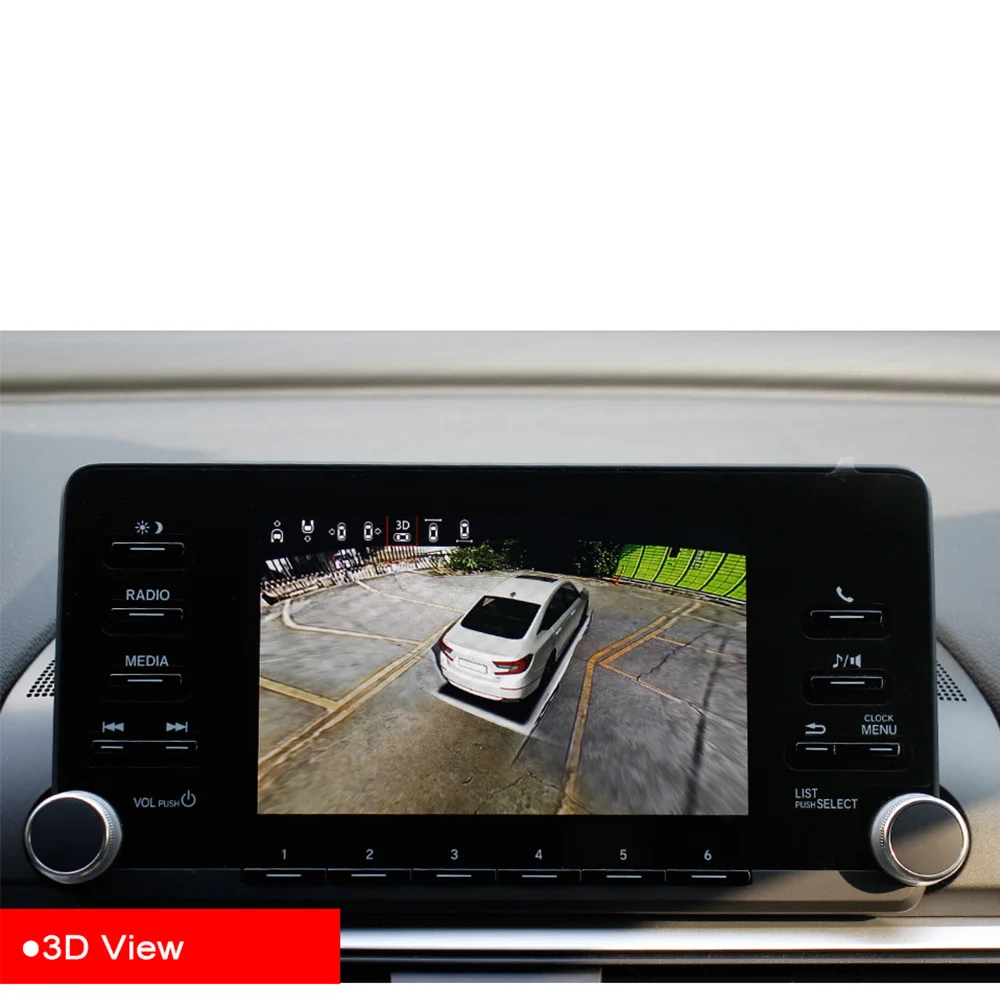 HD 360 Автомобильная панорамная 3D камера заднего вида с панорамным углом обзора