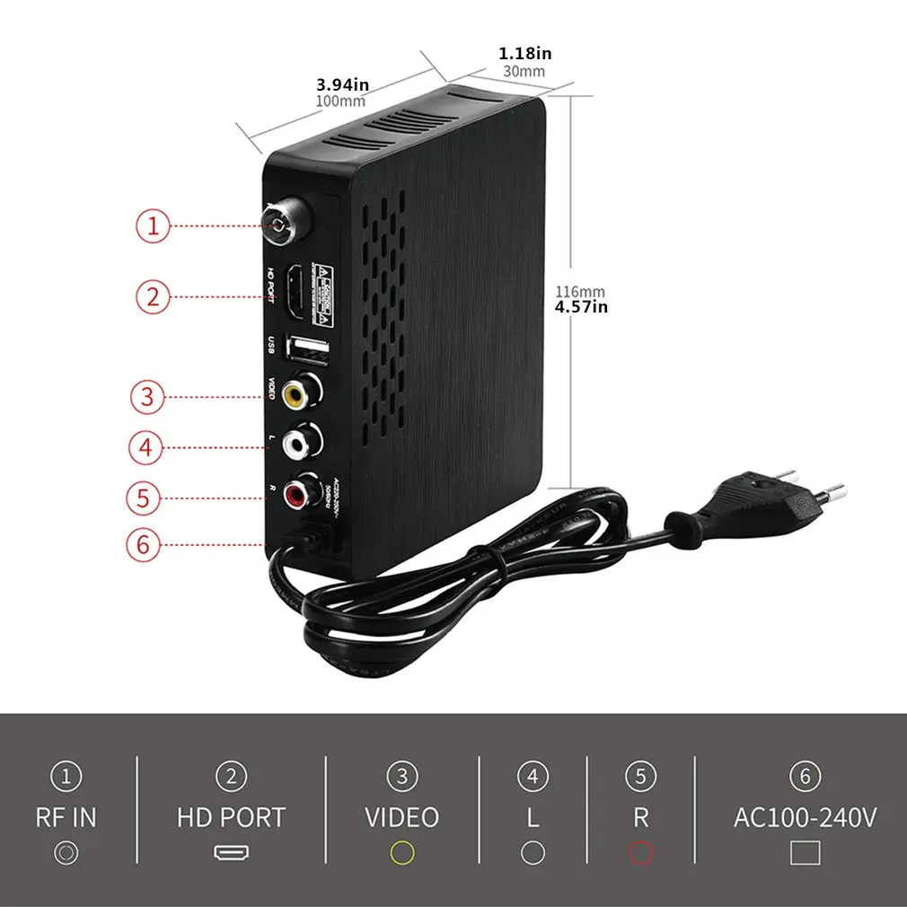 

Smart TV Box Dual-Core Set-Top Box Media Player High-Definition TV Decoder TV Box Stable and Practical Digital TV box