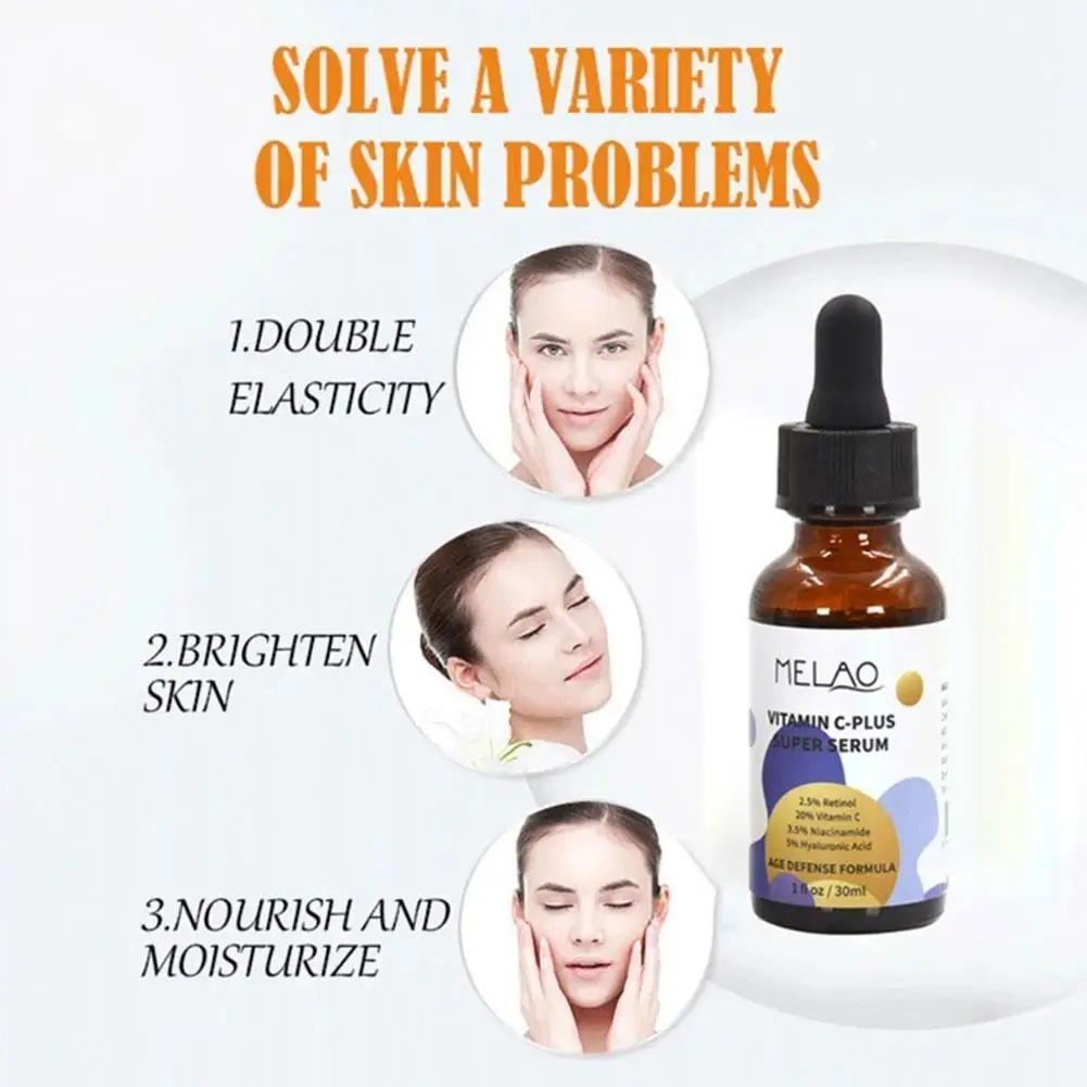 

30ml Retinol Nicotinamide Hyaluronic Acid Serum Vitamin Plus Serum Solution C Anti-Wrinkle Hyaluronic Stock Acid Cream Z1L1