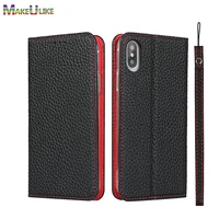 genuine leather flip case for iphone x xr xs max xs max case luxury wallet case for iphonex iphonexr iphonexs cover