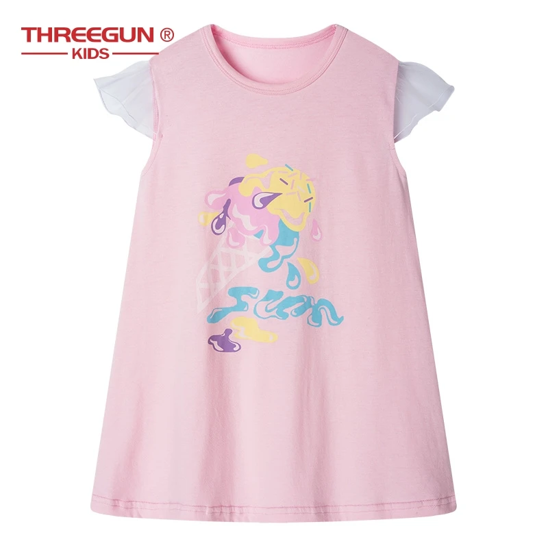 Детская ночная рубашка для девочек хлопковое Ночное платье | Мать и ребенок