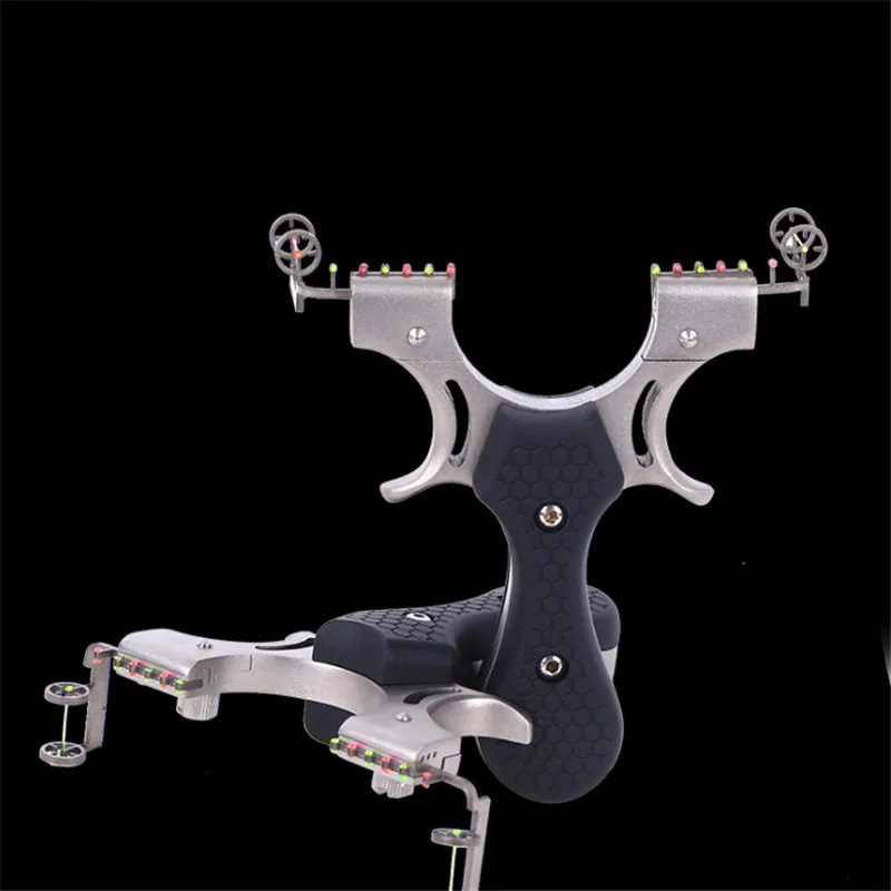 

Hunting Slingshot Stainless Steel Resin Patch Black Dragon Outdoor Shooting with Flat Rubber Band New 2019