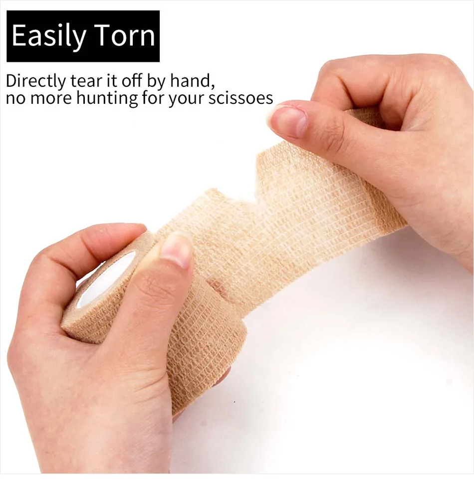 5/10/20pcs Tattoo Grip Bandage Disposable Nonwoven Self Adhesive Finger Wrist Wraps Protection Tapes Makeup Tattoo Accessories