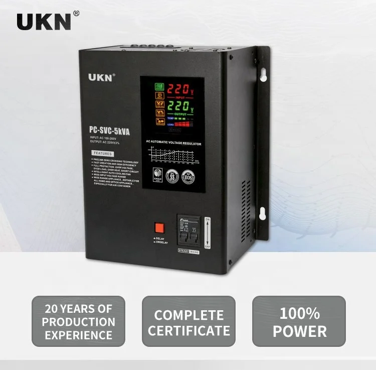 

Black 5000 va variable voltage regulator single phase voltage regulator for TV