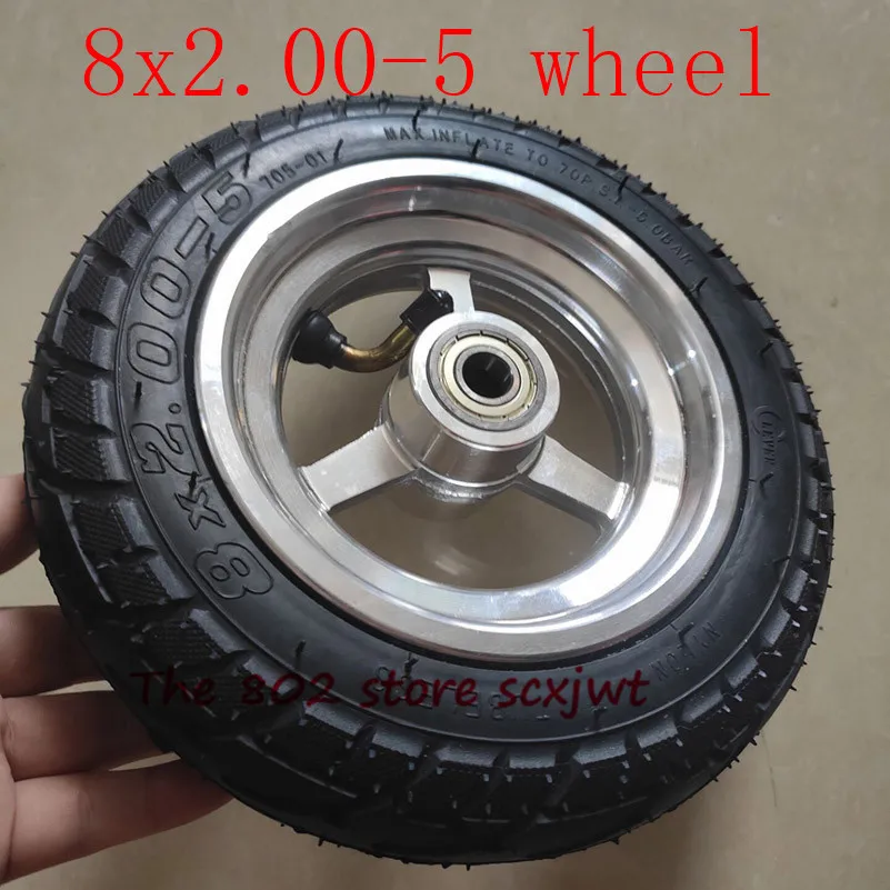 Размер 8x2.00-5 бескамерные колесные шины DIY 8*2 00-5 вакуумное колесо со ступицей из