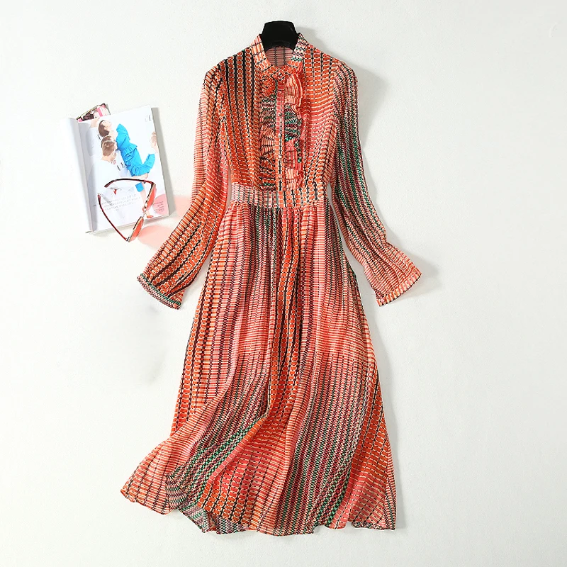 Высококачественная Новая мода 2020 женское элегантное длинное платье с длинным