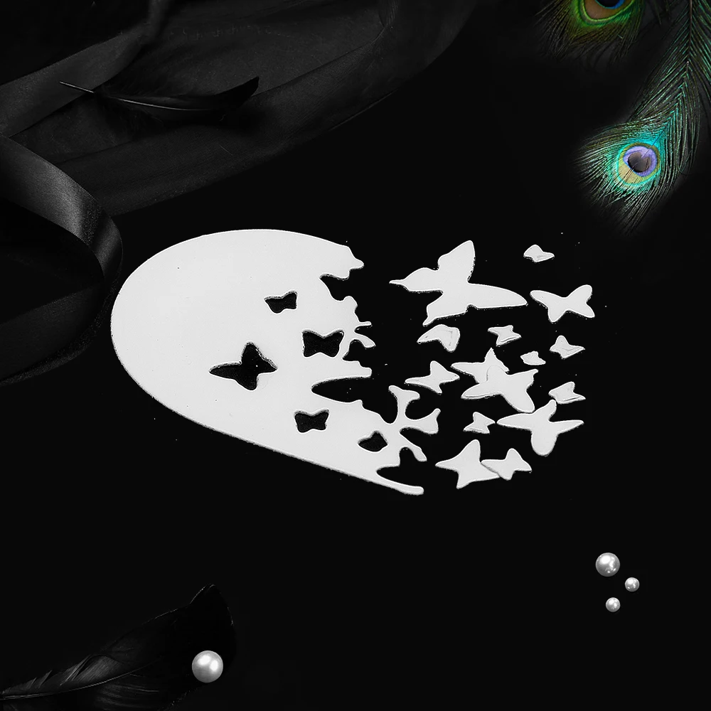 Сердце бабочка металлические режущие штампы трафарет для скрапбукинга &quotсделай