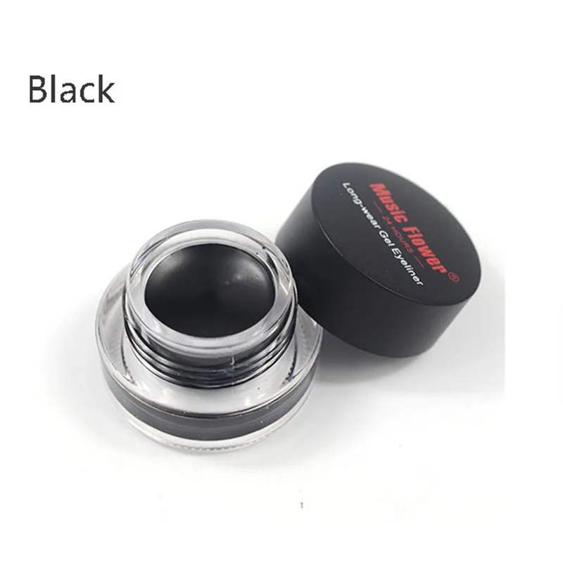 Горячая Женская Черная водостойкая гелевая подводка для век макияж