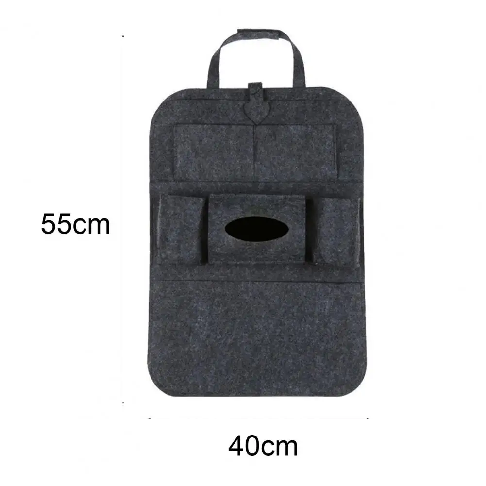 

Portable Car Seat Back Hanging Storage Bag Pockets Felt Multifunctional Organizer for Vehicles Car Accessories Supplies Goods