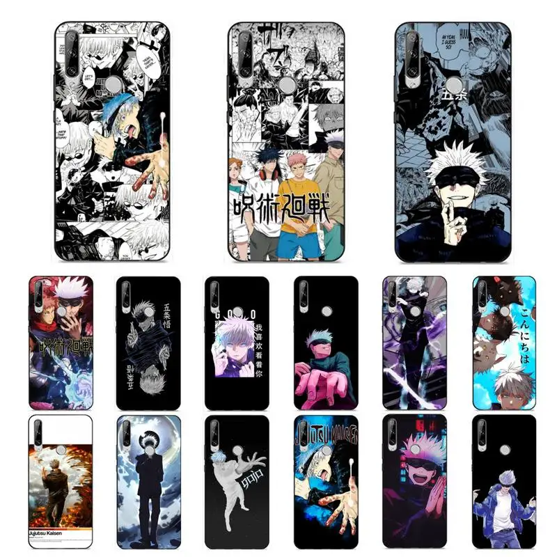 

YNDFCNB Hot Serial Anime Jujutsu Kaisen Gojo Satoru Phone Case for Huawei Y 6 9 7 5 8s prime 2019 2018 enjoy 7 plus