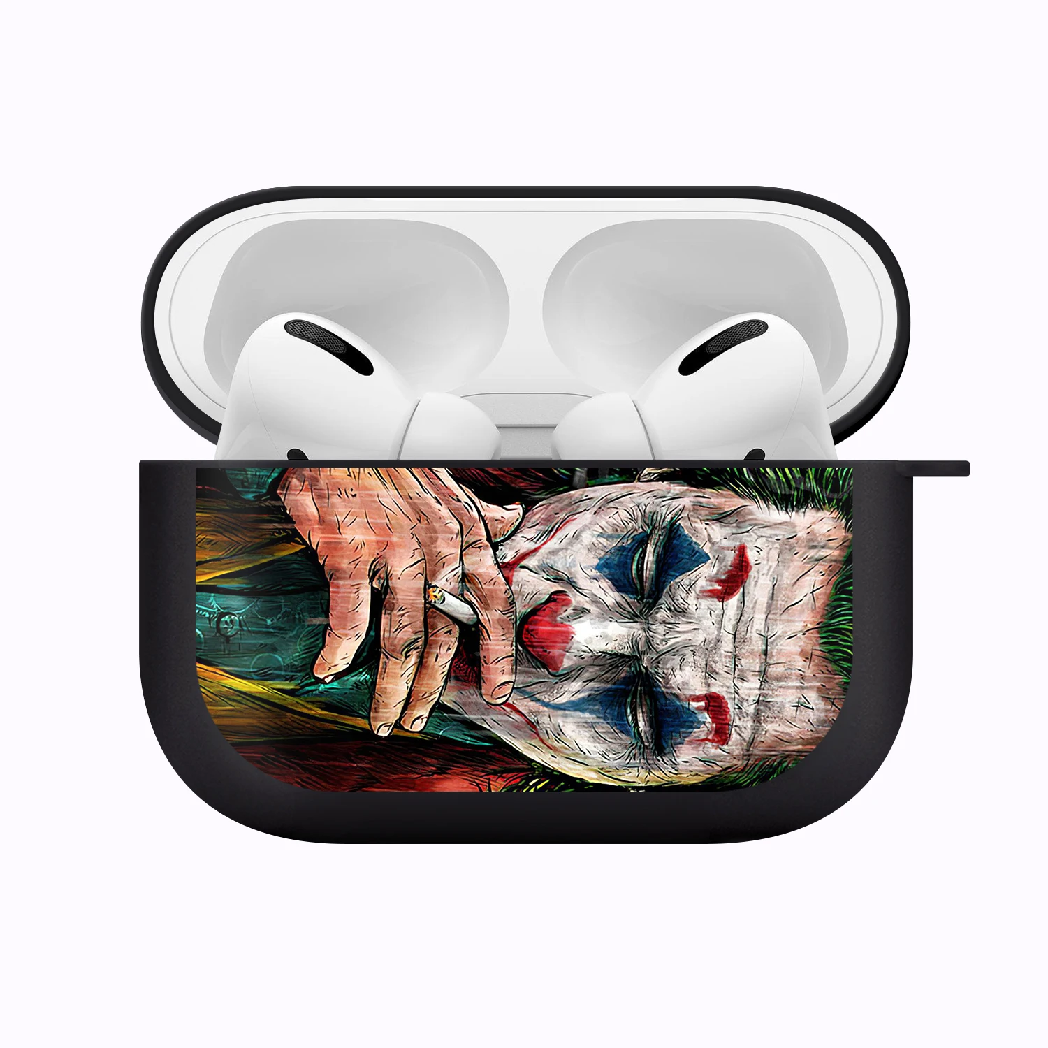 Силиконовый чехол для наушников Airpods 1/2 с рисунком веселого лица | Электроника