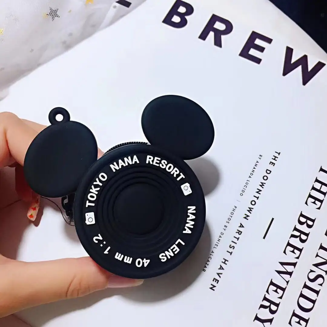 Мини-кошелек для монет с Микки и Минни мини-сумка хранения камерой мультяшным