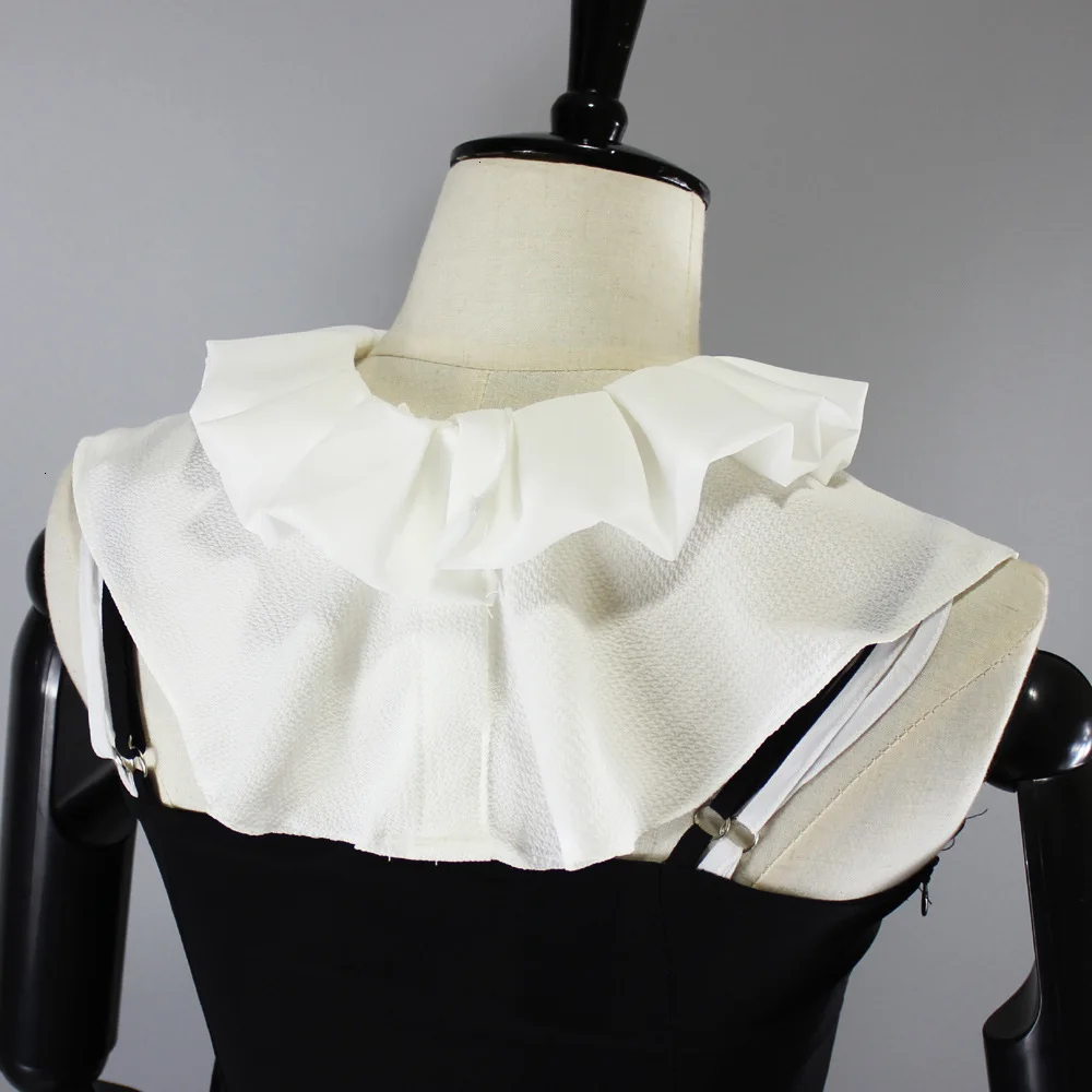 Shirt Woman Fungus Edge Decoration Dickie White False Collar Sweater Fake Detachable Necklace |