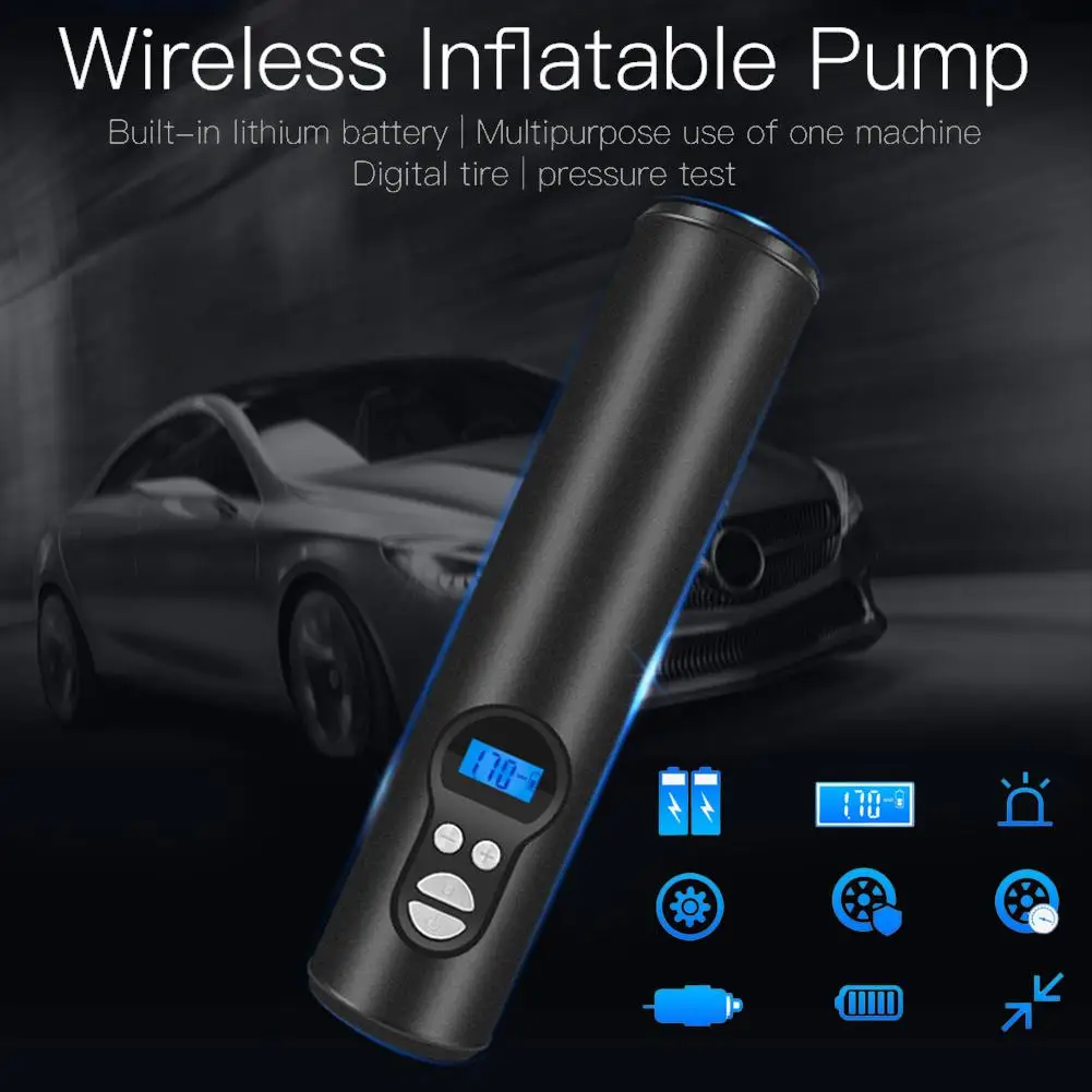 

12V Portable Air Compressor Mini Tire Inflator Handheld Air Pump For Car Bicycles Tires Balls Swimming Rings