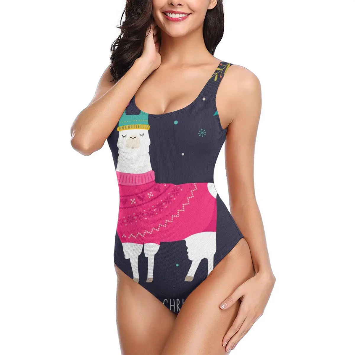 Женский слитный купальник, с открытой спиной, зимний, 2020