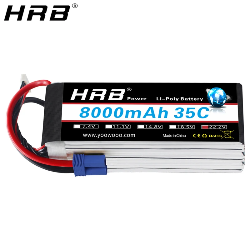 HRB 22 2 V 8000mah Lipo батарея 6S XT60 EC5 XT90 Deans T TRX XT150 AS150 35C RC Запчасти для квадрокоптера