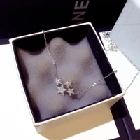2020 trend shiny star white rose gold women pendant necklace wedding engagement valentines day fashion gift elf on shelf