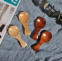8cm naturel wooden coffee tea sugar salt spoon scoop kitchen utensil set mini wood spoon wholesale