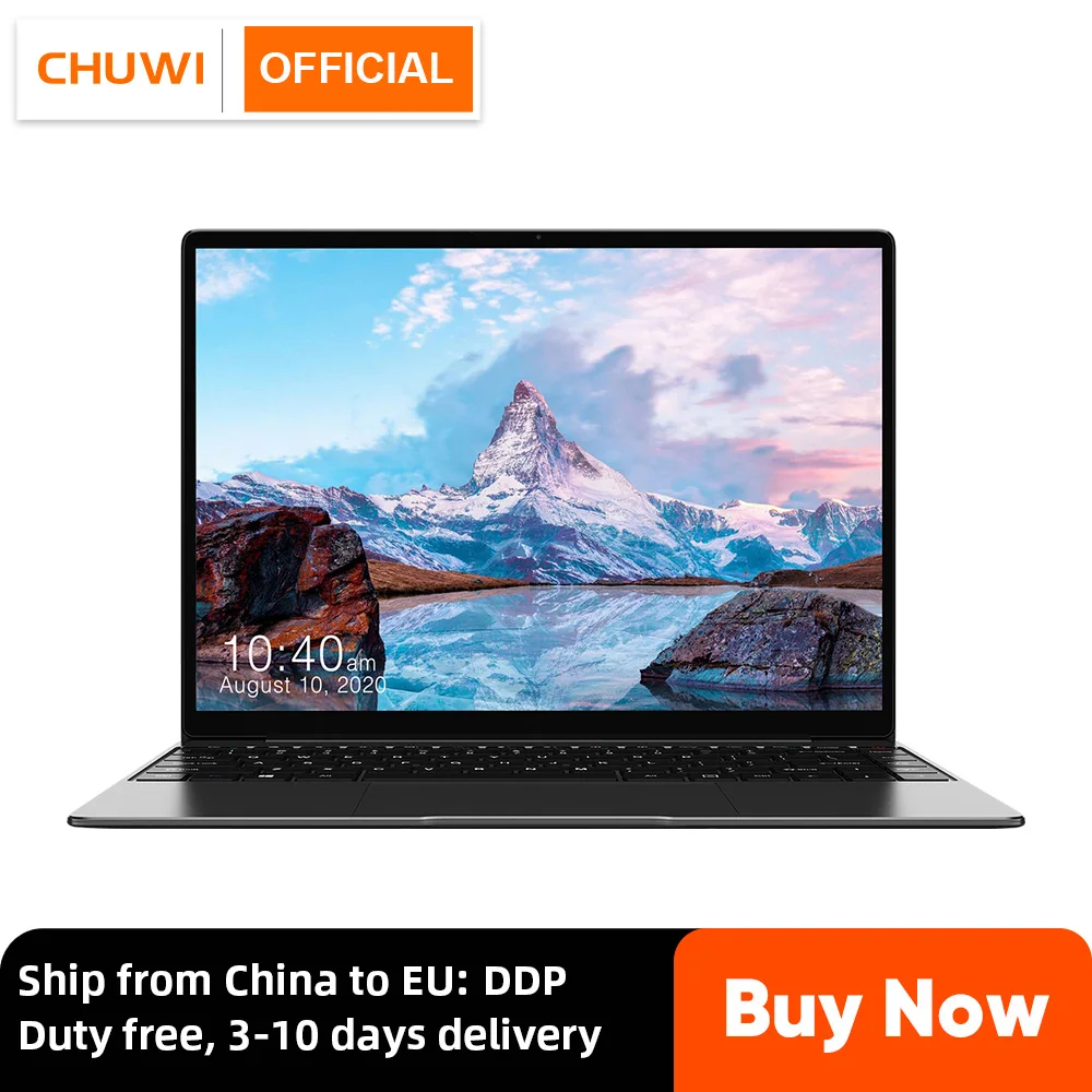 Ноутбук CHUWI GemiBook Pro 14 дюймов (2160x1440) соотношение сторон 3:2 Intel Celeron J4125 UHD Graphics 600 12 Гб
