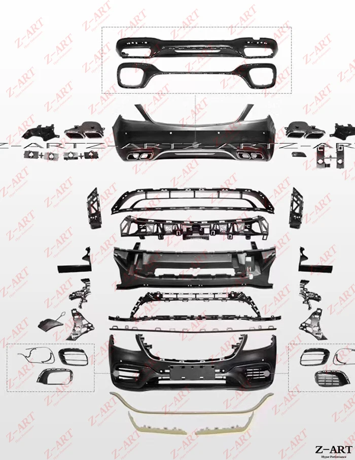 Z-ART пластиковый набор для тюнинга кузова для Mercedes Benz W222- Для AMG S63 Комплект кузова для Mercedes Benz S класс модифицированный Комплект кузова