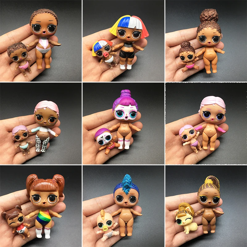 

2pcs Set Original Action Figures Toys LOL Surprise Dolls with Little baby Accessories Small pet lols surprises Gift