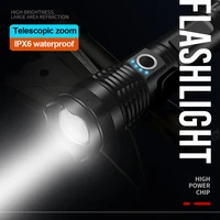 xhp50 2 most powerful flashlight 5 modes usb zoom led torch xhp50 18650 or 26650 battery best camping outdoor dropshipping