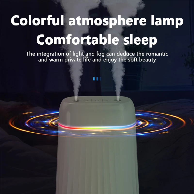 New Air Humidifier 1L High Capacity Ultrasonic Aroma Essential Oil Diffuser For Home Car With USB Aromatherapy Cool Mist Maker | Дом и сад