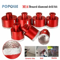 Piopolle Tile Hole Saw 6-70 Mm Diamond Core M14 Thread Cutting Head Electric Drill Tool for Concrete Granite Marble Tiles