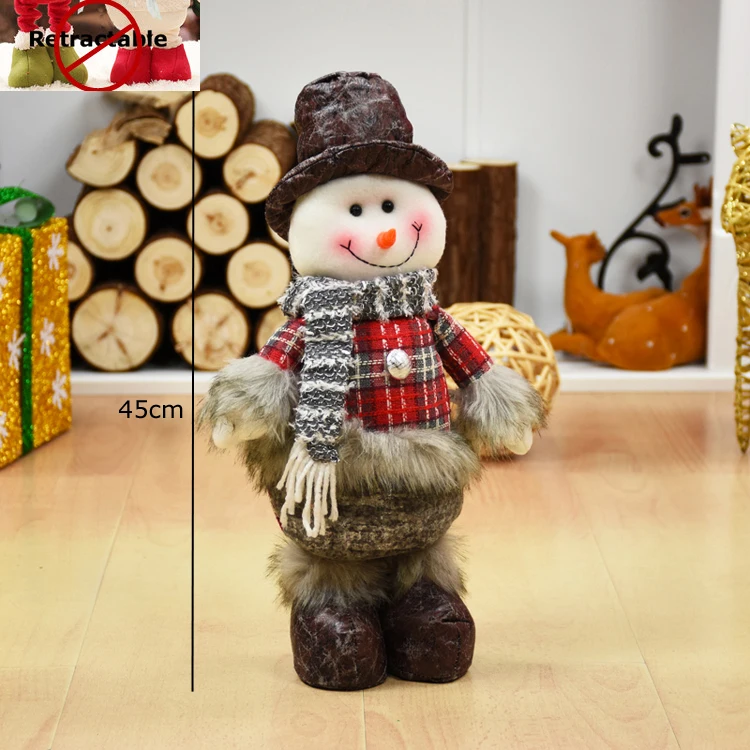 snowman227 Новогодние рождественские украшения для дома, Рождественские елочные украшения, рождественские куклы, статуэтки, рождественский подарок, Navidad - Цвет: snowman227
